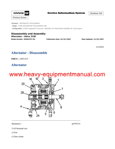 DOWNLOAD CATERPILLAR IT38G INTEGRATED TOOLCARRIER SERVICE REPAIR MANUAL 7BS