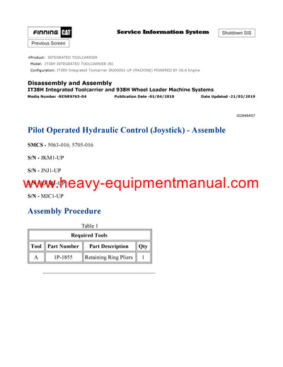 DOWNLOAD CATERPILLAR IT38H INTEGRATED TOOLCARRIER SERVICE REPAIR MANUAL JNJ