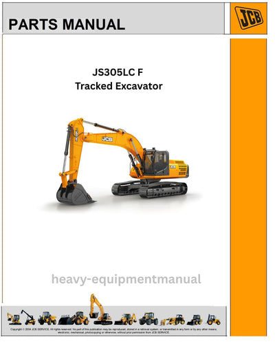 JCB JS305LC F Tracked Excavator (SHAJE30AJK2915006) Parts Manual PDF