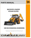 JCB 4CX444 SUPER Backhoe Loader (SN 00460001-00499999) Parts Manual - PDF Download