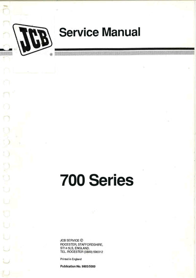 JCB 712, 716 (700 Series) Articulated Dump Truck Service Repair Manual - PDF Download