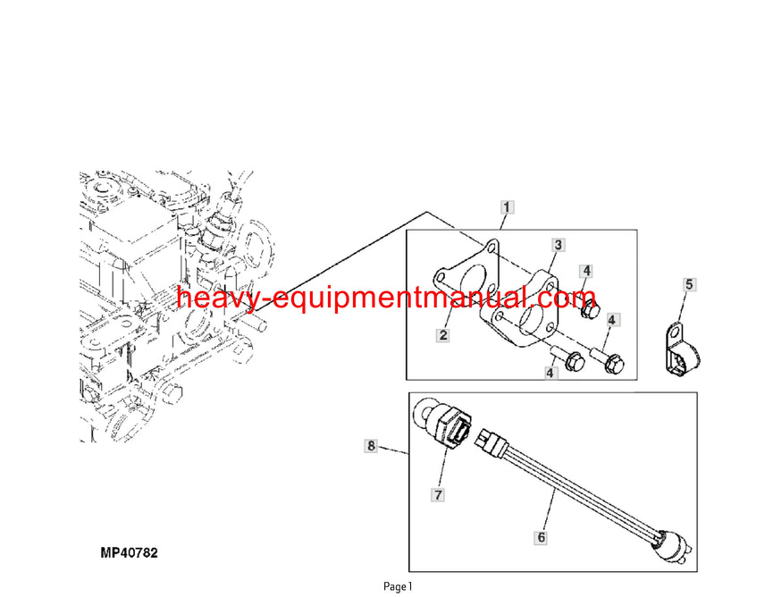 John Deere 1023E Compact Utility Tractor Parts Manual PC10463