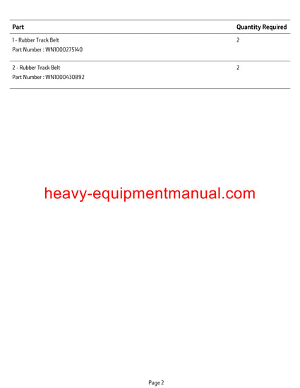 John Deere E18ZS Excavator Parts Manual PC15261