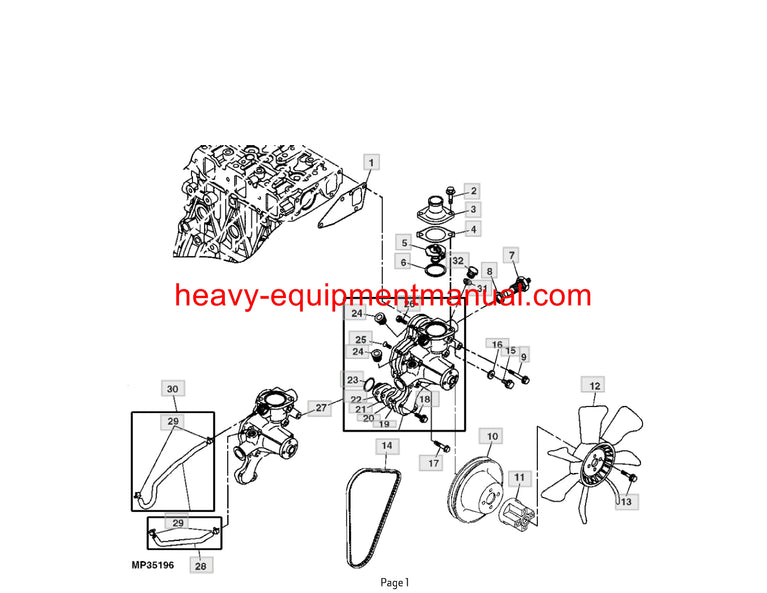 Download John Deere 3520 Compact Utility Tractor Parts Manual PC9394