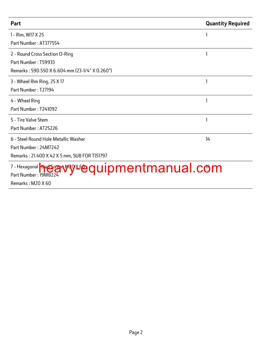 PDF John Deere 544 P-TIER Loader Parts Manual PC15399