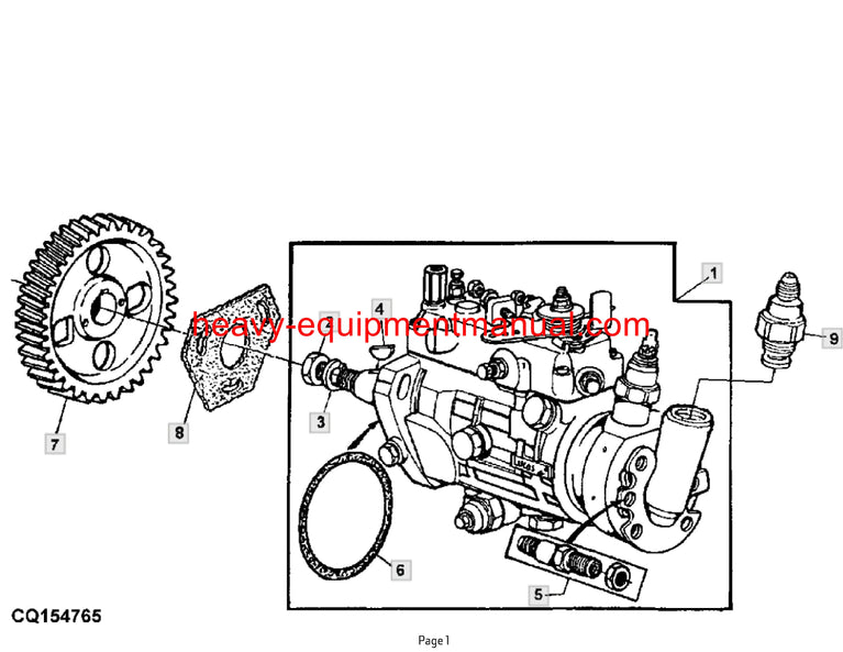 Download John Deere 6405 and 6605 Tractor Parts Manual PC9195