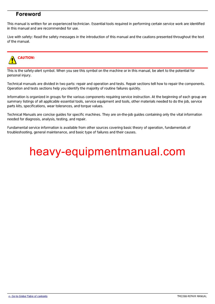 John Deere 9430T 9530T 9630T Track Tractor Service Repair Manual TM2268