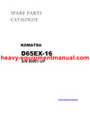 DOWNLOAD KOMATSU D65EX-16 (JPN) Bulldozer Parts Manual SN 80001-UP