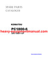 DOWNLOAD KOMATSU PC1800-6 (JPN) HYDRAULIC EXCAVATOR PARTS MANUAL SN 10001-UP