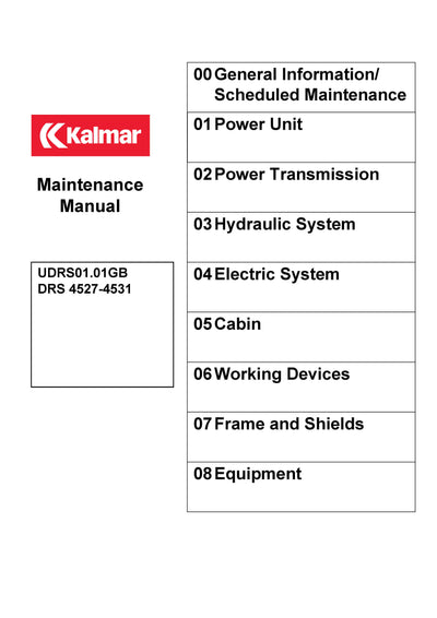 Kalmar DRS 4527-4531 Service Repair Manual
