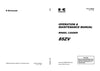 Kawasaki 85Z5 Wheel Loader Operation & Maintenance Manual