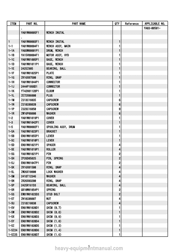 Kobelco CK90UR-2 Crane Parts Manual - PDF Download