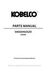 Kobelco S4GG04101ZO Crane Parts Manual
