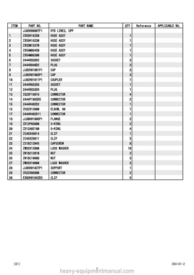 Kobelco CK2500 Crane Parts Manual