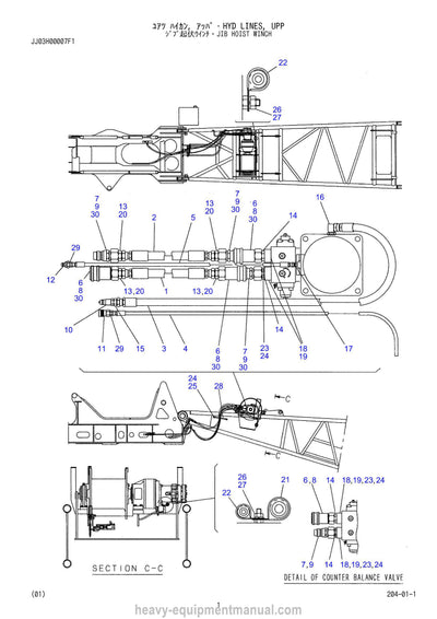 Kobelco CK2500 Crane Parts Manual