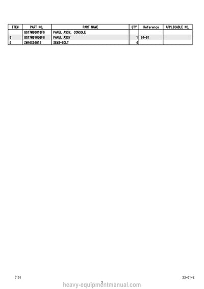 Kobelco CK850-2F Crane Parts Manual