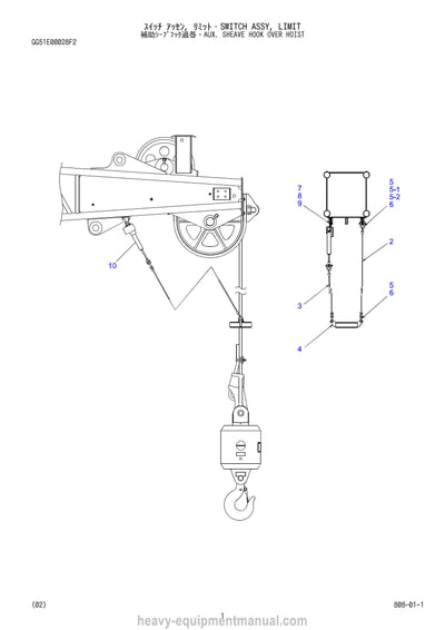 Kobelco CK850-2F Crane Parts Manual - PDF Download
