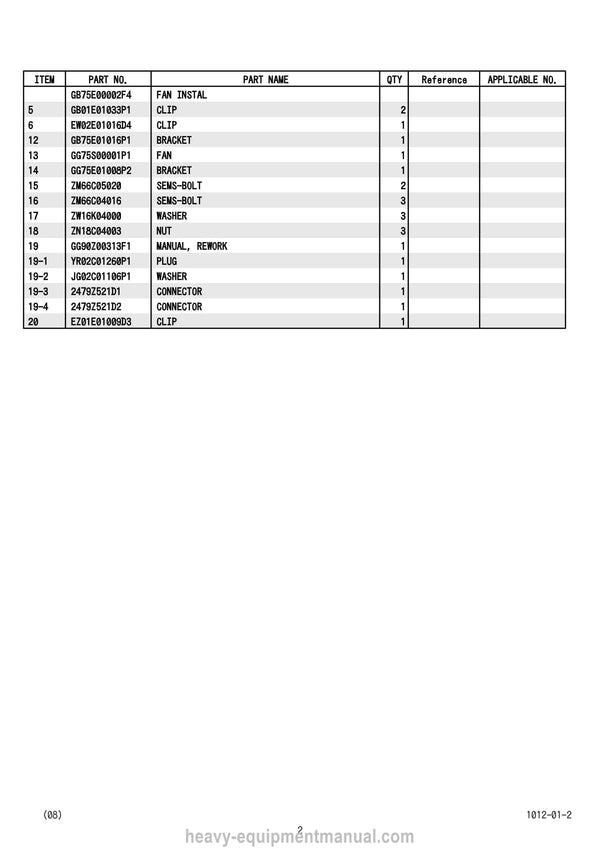 Kobelco CKE700 Crane Parts Manual