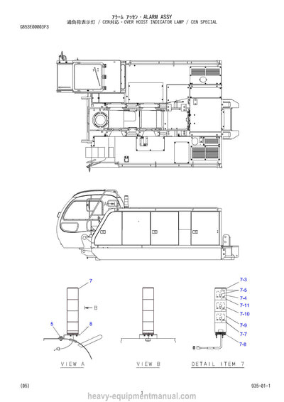 Kobelco CKE800-1F Crane Parts Manual