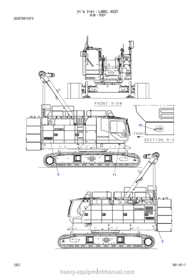 Kobelco CKE800G Crane Parts Manual
