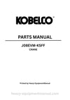 Kobelco J08EVM-KSFF Crane Parts Manual - PDF Download