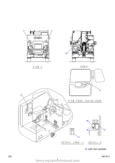 Kobelco RK160-6 Crane Parts Manual
