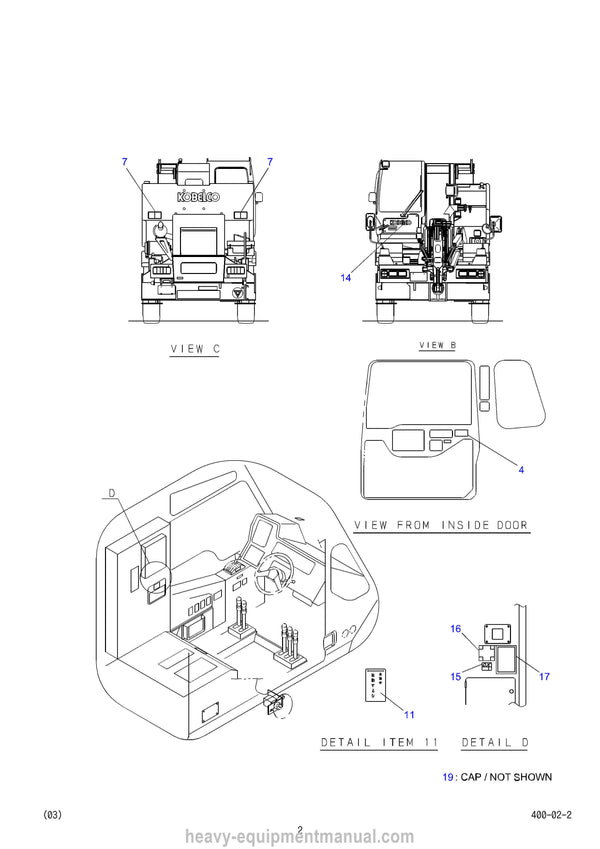 Kobelco RK160-6 Crane Parts Manual