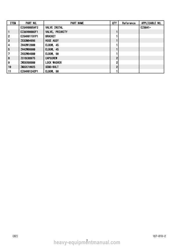 Kobelco RK205-6 Crane Parts Manual - PDF Download