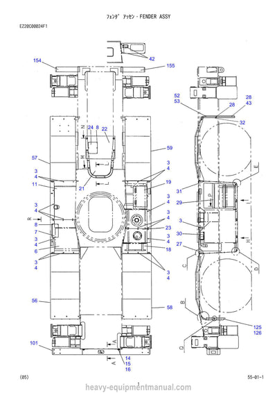 Kobelco RK205-6 Crane Parts Manual - PDF Download