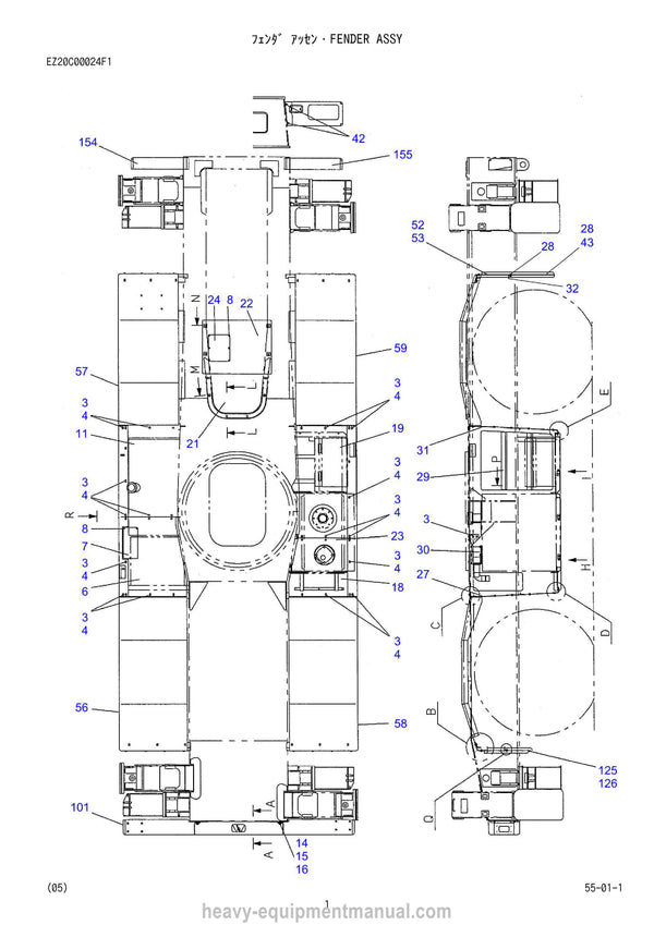Kobelco RK205-6 Crane Parts Manual - PDF Download
