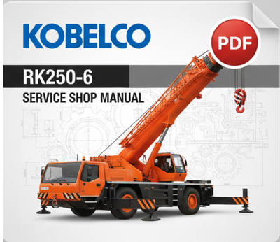 Kobelco RK250-6 Crane Service Shop Manual S5EZ021ZE01