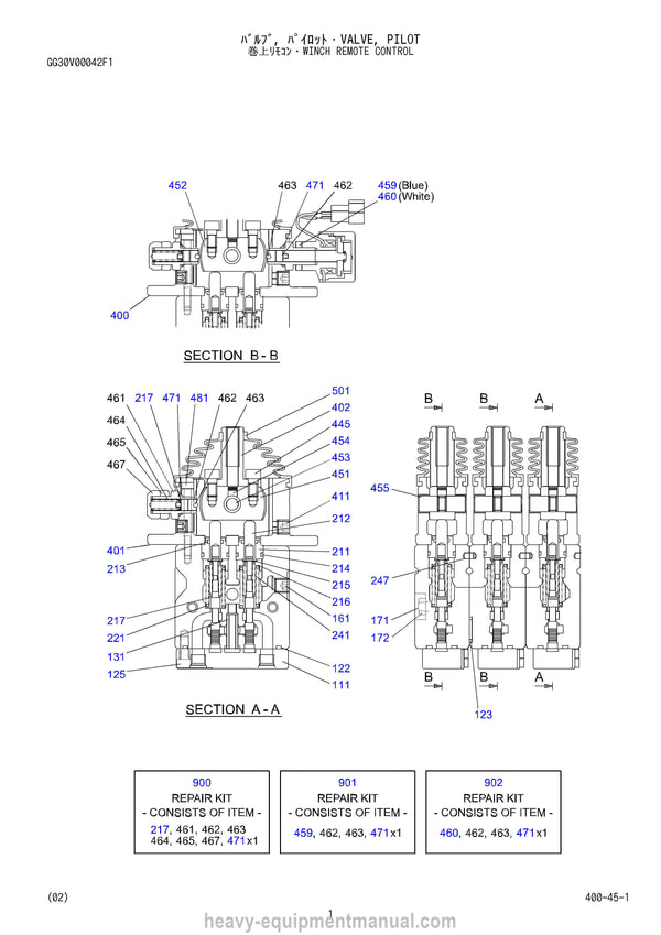 Kobelco S4GG04101ZO Crane Parts Manual