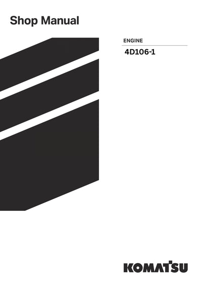 Komatsu 4D106-1 (BEL) Engine Shop Service Manual S/N ALL