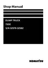 Komatsu 730E (USA) Dump Truck Shop Service Manual S/N 32579-32582 and more