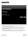 Komatsu 930E-4SE Dump Truck Shop Service Manual A31875-A32193 and up (CEBM030104)