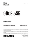 Komatsu 980E-5SE Dump Truck Shop Service Manual A60019 and up (CEBM041101)