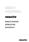 Komatsu BR380JG-3E0 (JPN) For Europe Union Mobile Crusher Shop Service Manual S/N 5203-UP