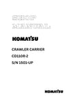 Komatsu CD110R-2 (JPN) Crawler Carrier Shop Service Manual S/N 1501-UP