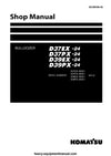 Komatsu D37EX-24, D37PX-24, D39EX-24, D39PX-24 Bulldozer Shop Service Manual PDF
