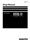 Komatsu D475A-8E0, D475Ai-8E0 Bulldozer Shop Service Manual 50001 and up