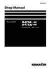 Komatsu D475A-8R, D475Ai-8R Bulldozer Shop Service Manual 55001 and up (SEN06988-02)