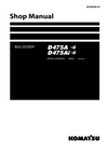 Komatsu D475A-8, D475Ai-8 Bulldozer Shop Service Manual 50001 and up (SEN06989-02)