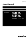 Komatsu D71EX-24, D71EX-24E0, D71PX-24, D71PX-24E0 Bulldozer Shop Service Manual 70002 and up