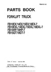 Komatsu FB10EXL-7 FB14EXL-7 FB15EXL-7 FB18EXL-7 Forklift Parts Manual SN 60001-UP