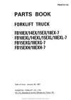 Komatsu FB20EXL-5 FB25EXL-5 Forklift Parts Manual SN 80001-UP