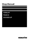 Komatsu FD150-6 and additional models (JPN) Forklift Shop Service Manual S/N 5001-UP and more