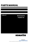 Komatsu FG25ST-14 BX-20 Series Parts Manual PDF Download