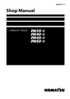 Komatsu FH35-2, FH40-2, FH45-2, FH50-2 Forklift Truck Shop Service Manual 140001 and up