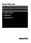 Komatsu HD1500-8 Dump Truck Shop Service Manual S/N 81001-UP
