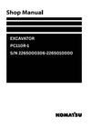 Komatsu PC110R-1 (ITA) Excavator Shop Service Manual S/N 2265000306-2265010000